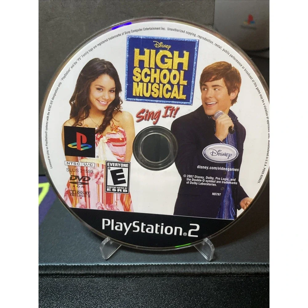 High School Musical: Sing It Disc Only (Sony PlayStation 2, 2007) Tested Working